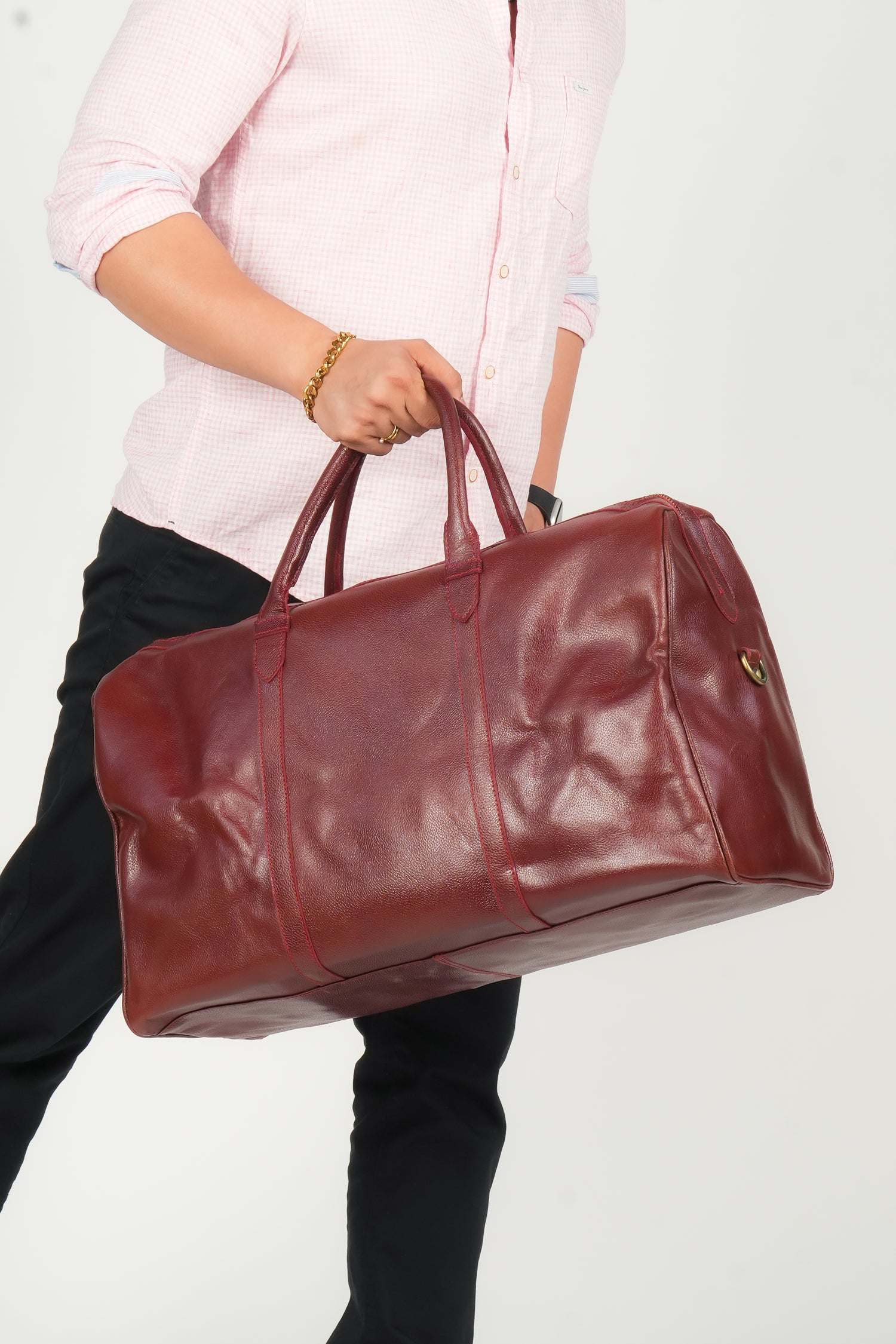 Godzi Buffalo Leather Duffle Bag – Cabin Size