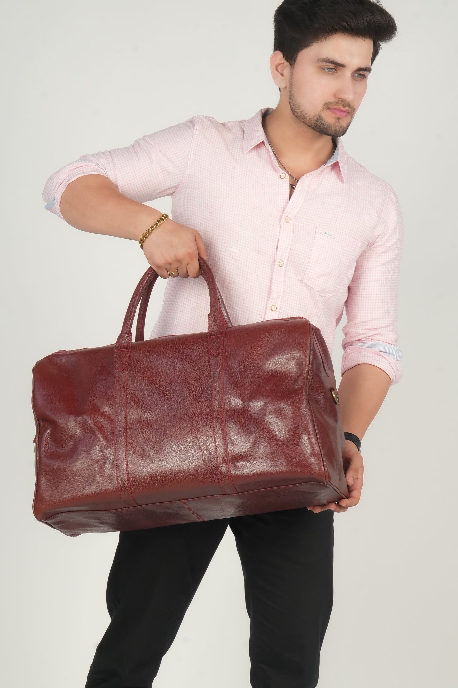 Godzi Handmade Leather Duffle Bag