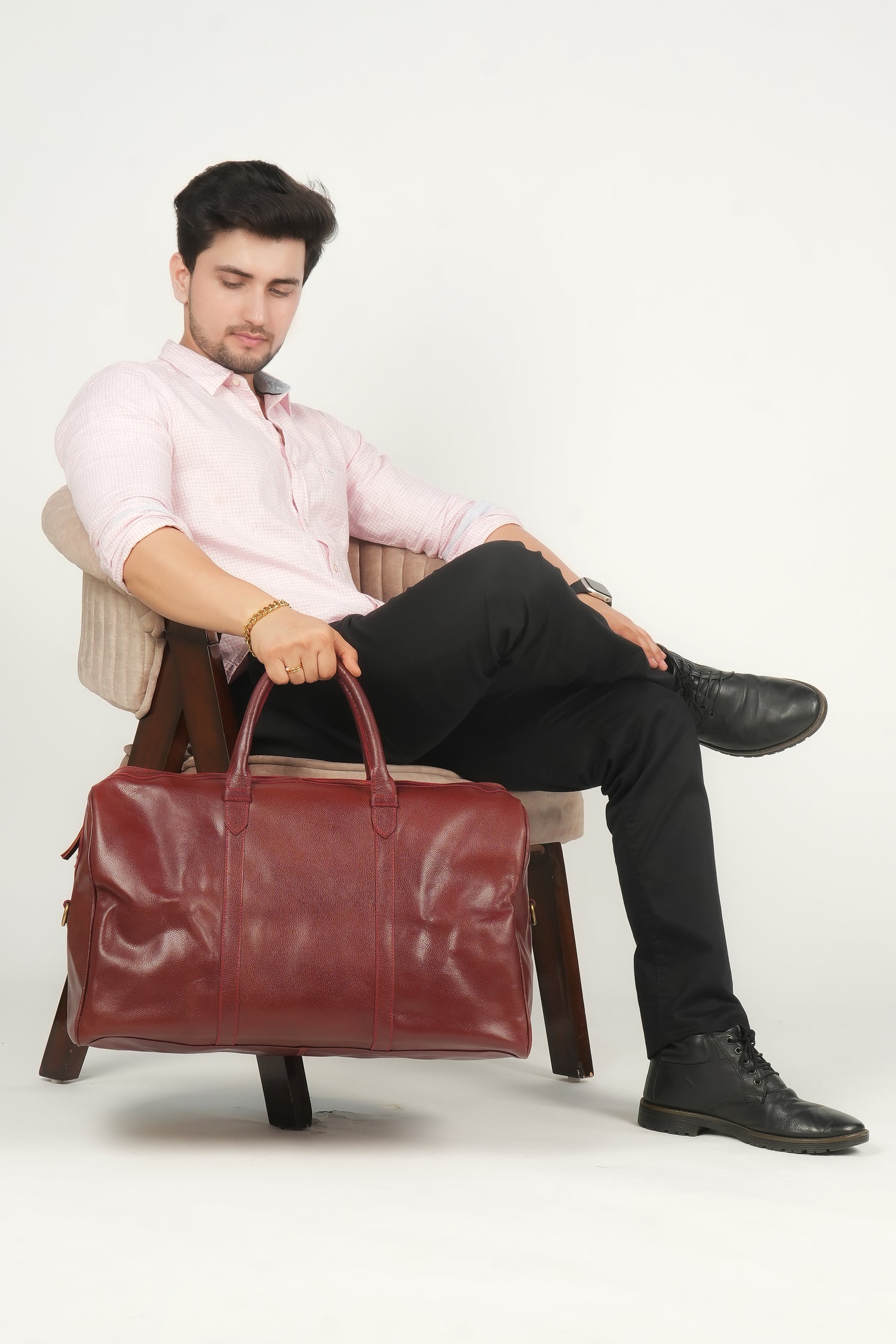 Godzi Handmade Leather Duffle Bag
