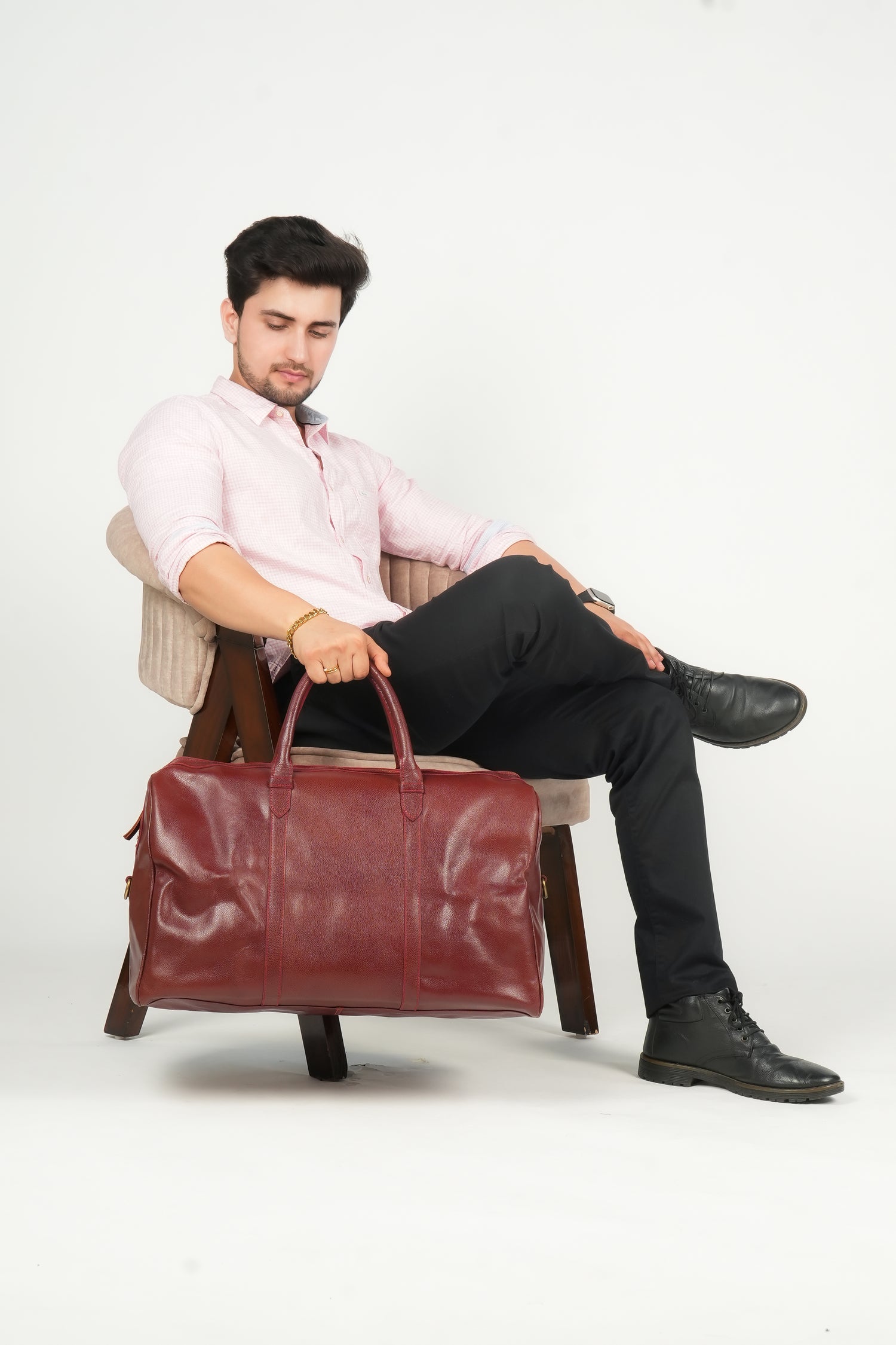 Godzi Buffalo Leather Duffle Bag – Cabin Size