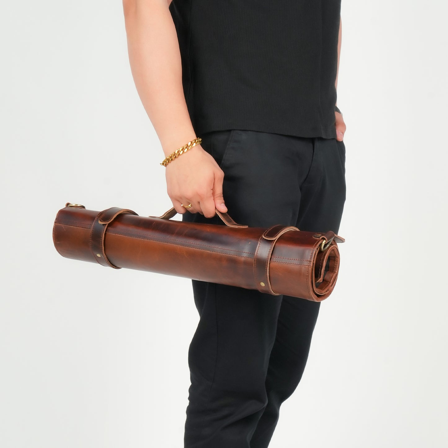 Godzi Handmade Leather Knife Roll