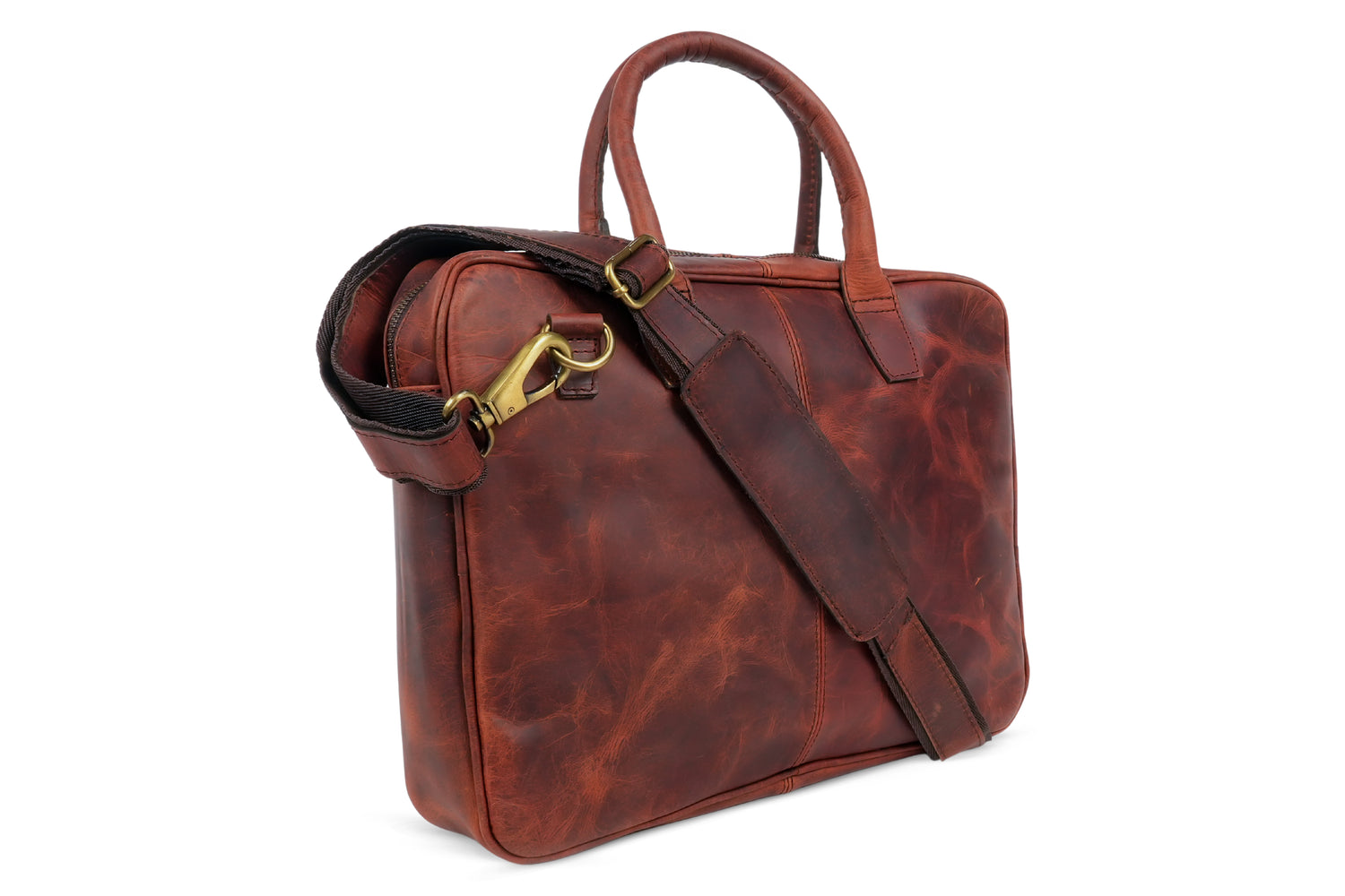 Godzi Buffalo Leather Briefcase – The Professional
