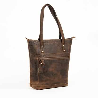 Goat Genuine Leather Tote Bag For Women