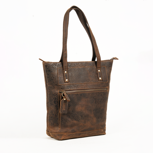 Goat Genuine Leather Tote Bag For Women