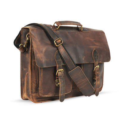 Godzi Buffalo Leather Messenger – The Designer