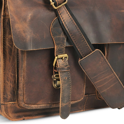 Godzi Buffalo Leather Messenger – The Designer