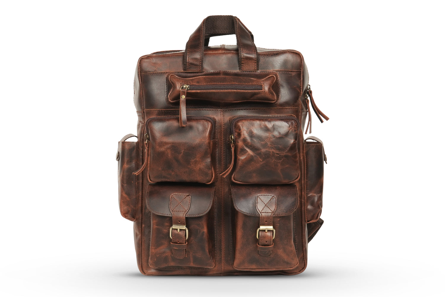 Godzi Leather Backpack – Handmade Buffalo Leather