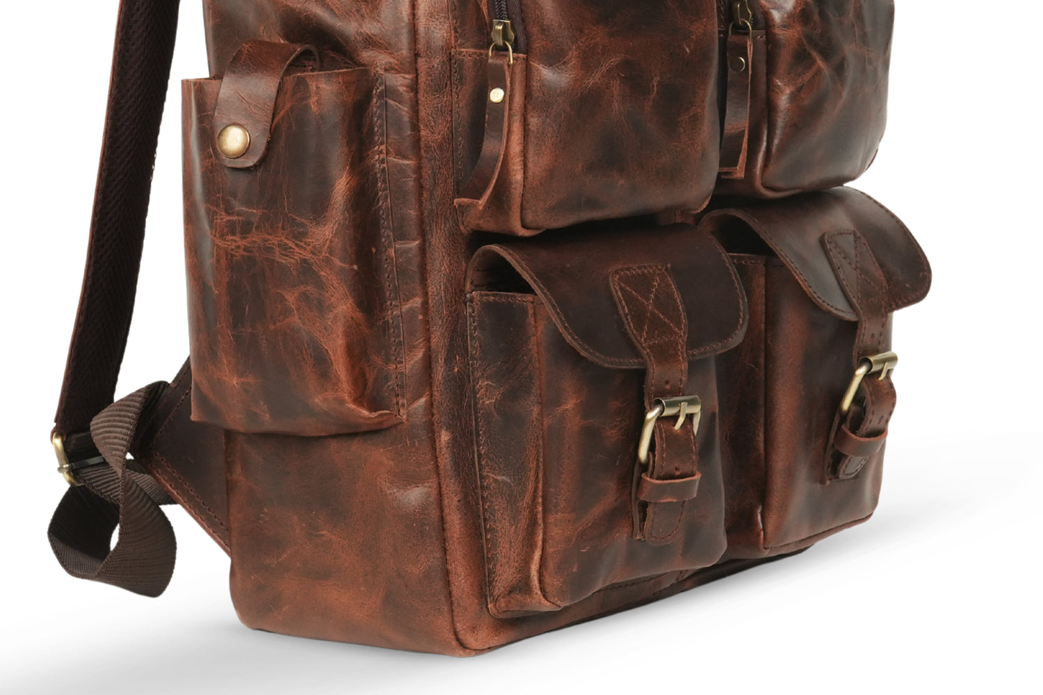 Godzi Leather Backpack – Handmade Buffalo Leather