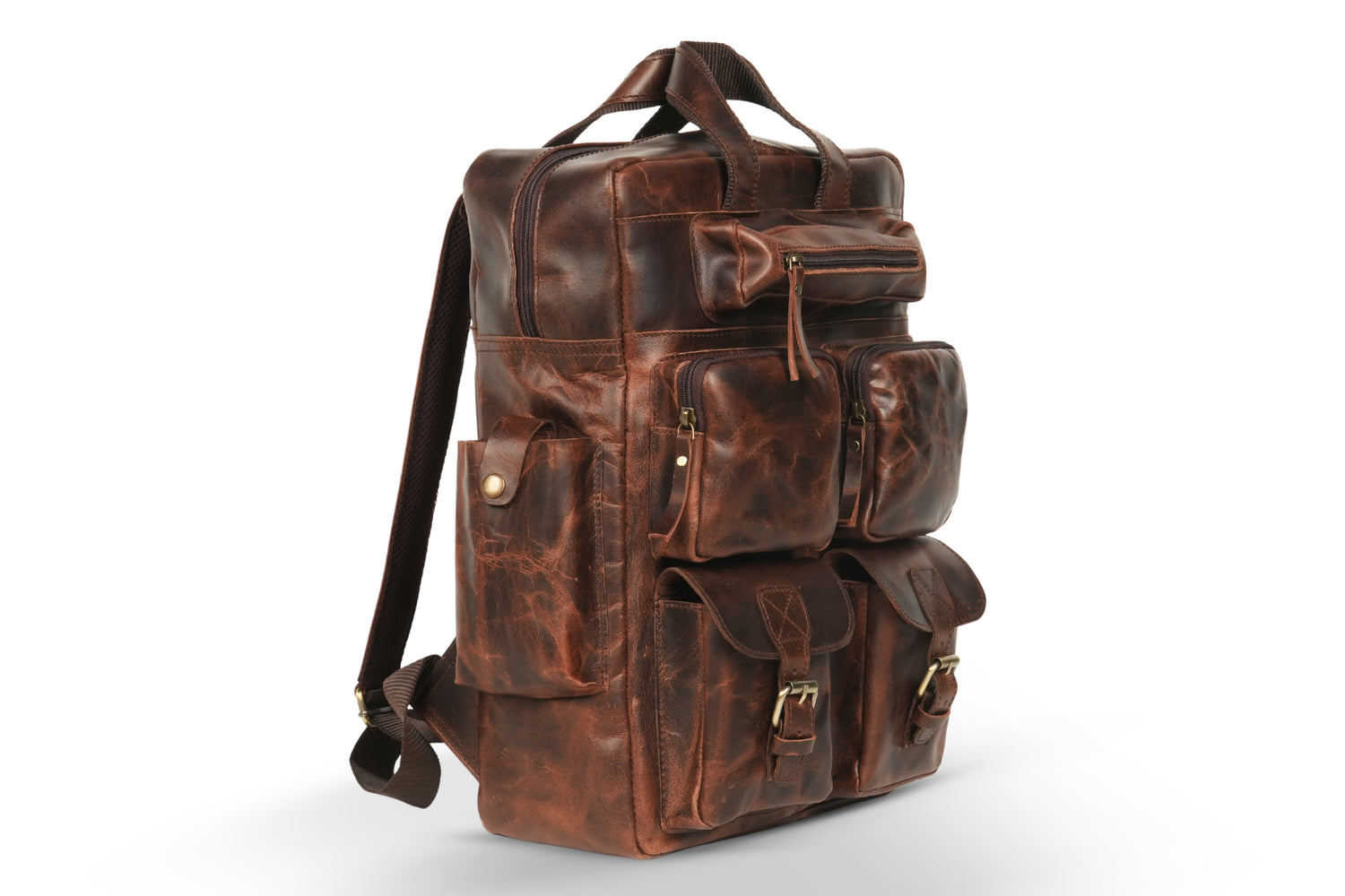 Godzi Leather Backpack – Handmade Buffalo Leather
