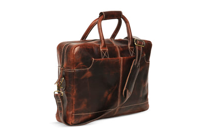 Godzi Handmade Leather Messenger Briefcase