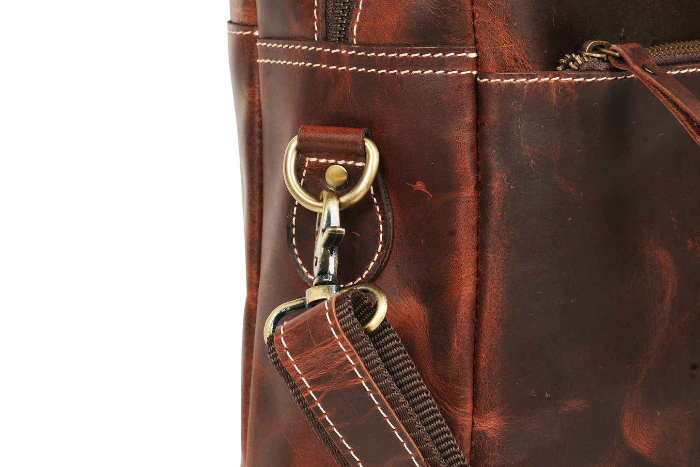 Godzi Handmade Leather Messenger Briefcase