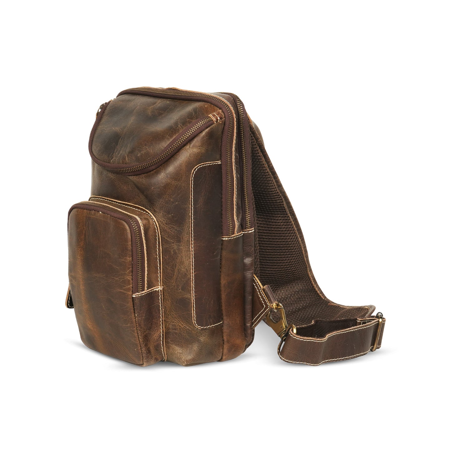 Godzi Men’s Buffalo Leather Sling Bag