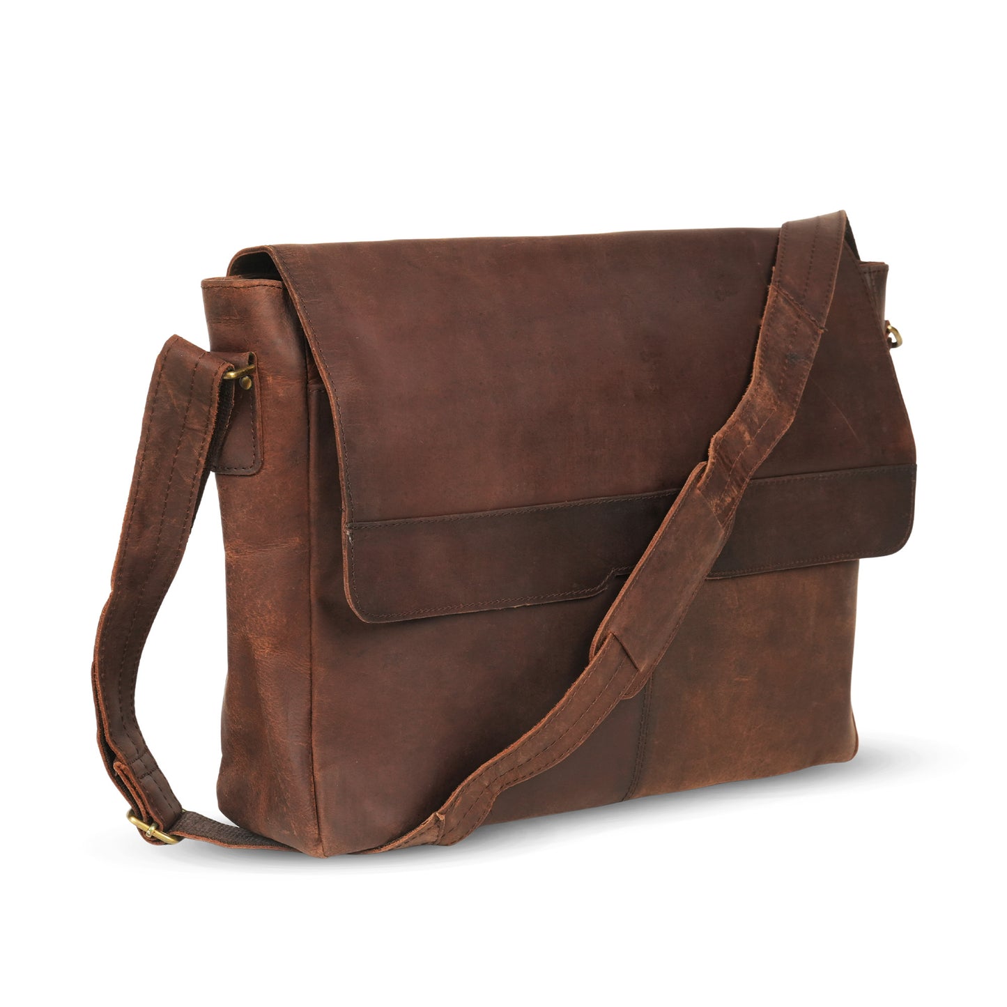 Godzi Buffalo Leather Messenger Bag – Vintage 18