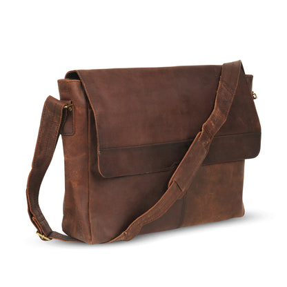 Godzi Buffalo Leather Messenger Bag – Vintage 18