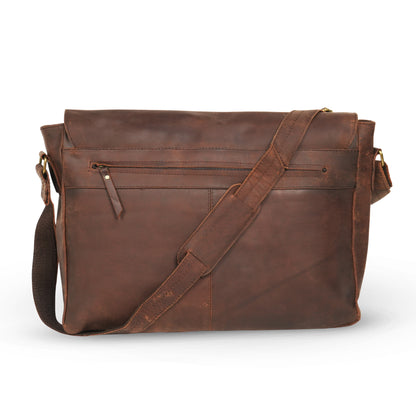 Godzi Buffalo Leather Messenger Bag – Vintage 18