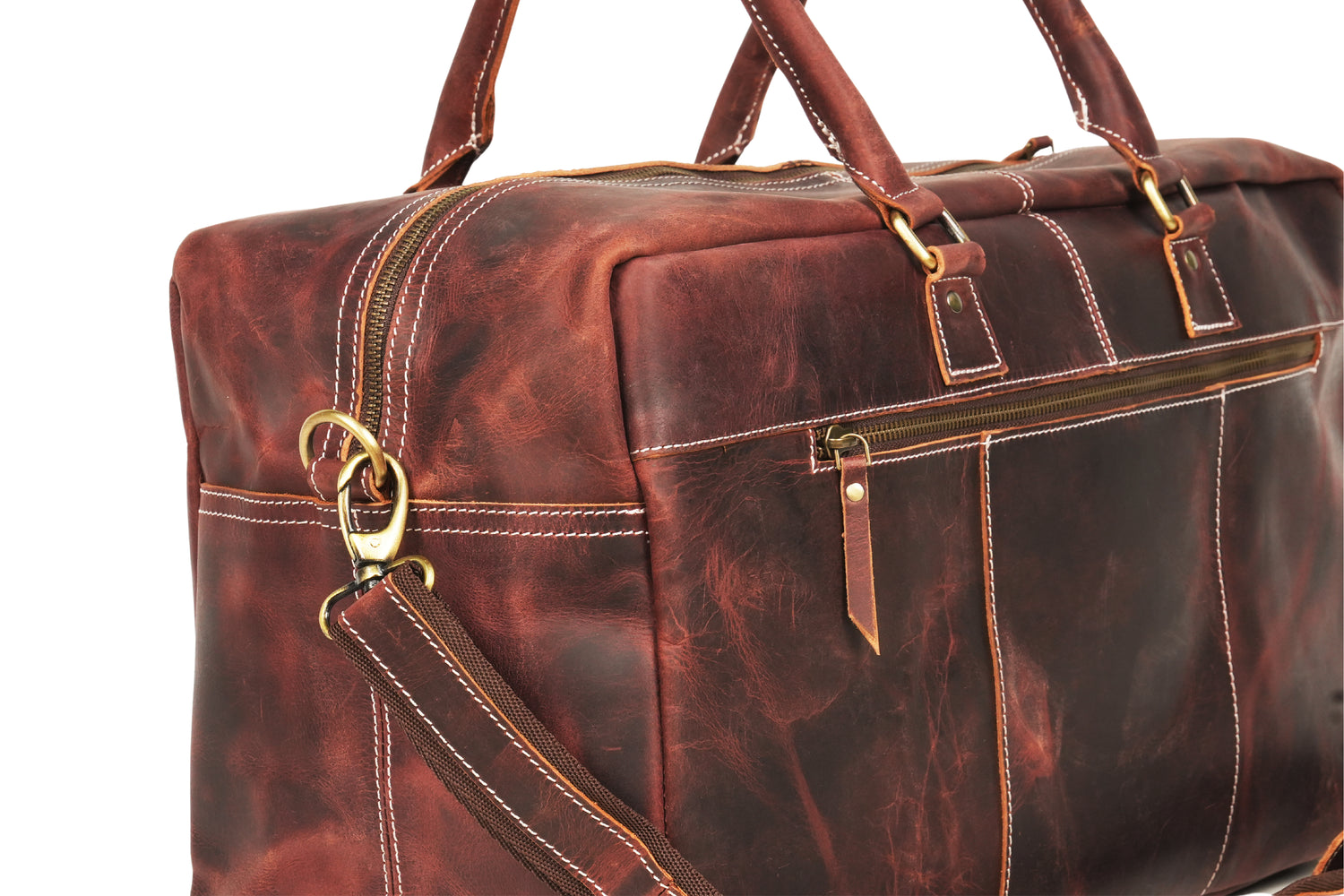 Godzi Buffalo Leather Duffle Bag – Cabin Size
