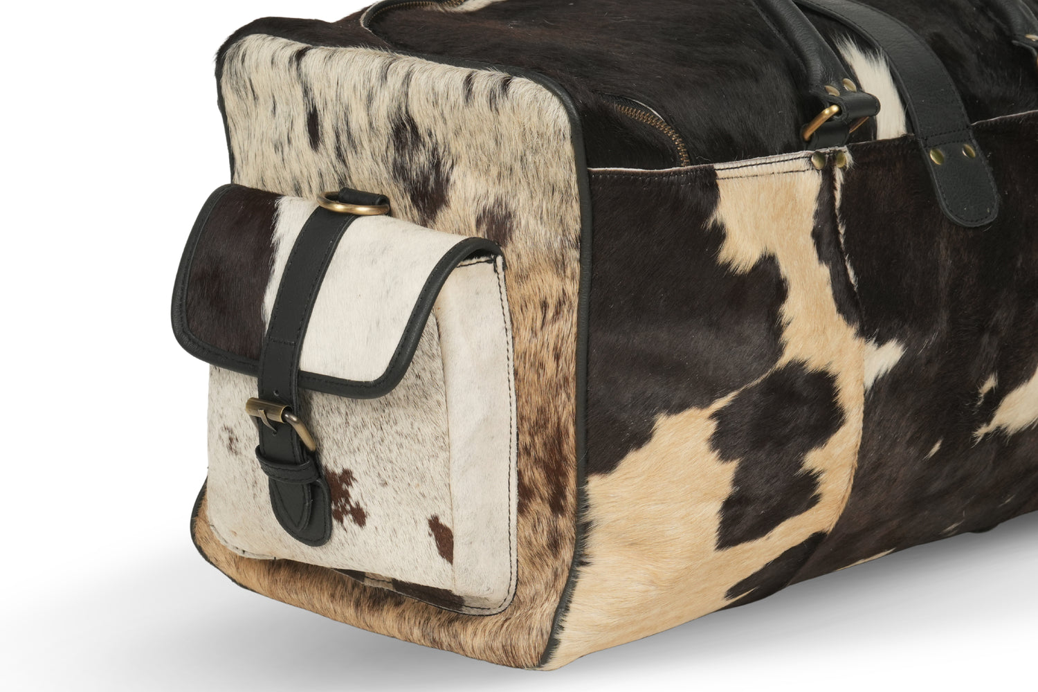 Godzi Luxury Hairon Leather Duffle – Unique Handmade Goat Leather