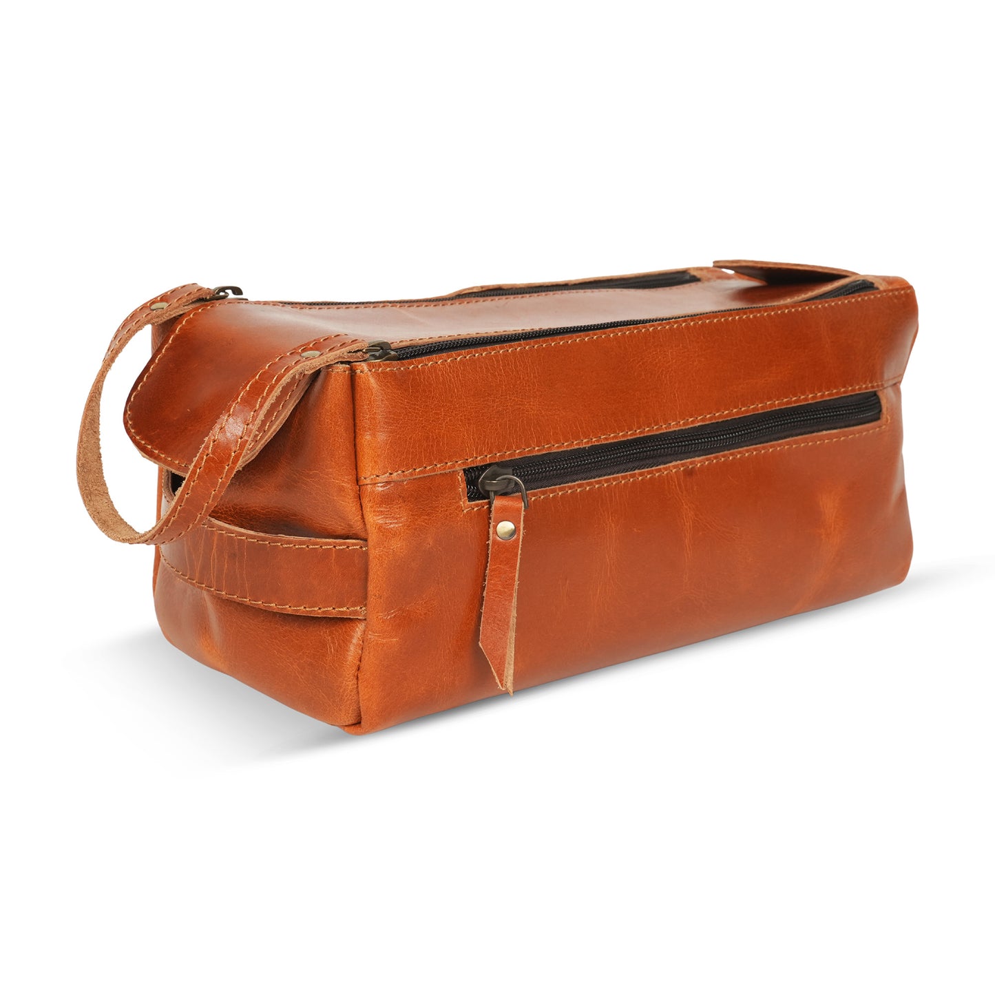 Godzi Groomer Leather Toiletry Bag
