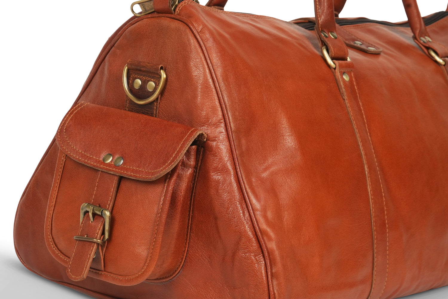 Godzi Handmade Goat Leather Duffle Bag