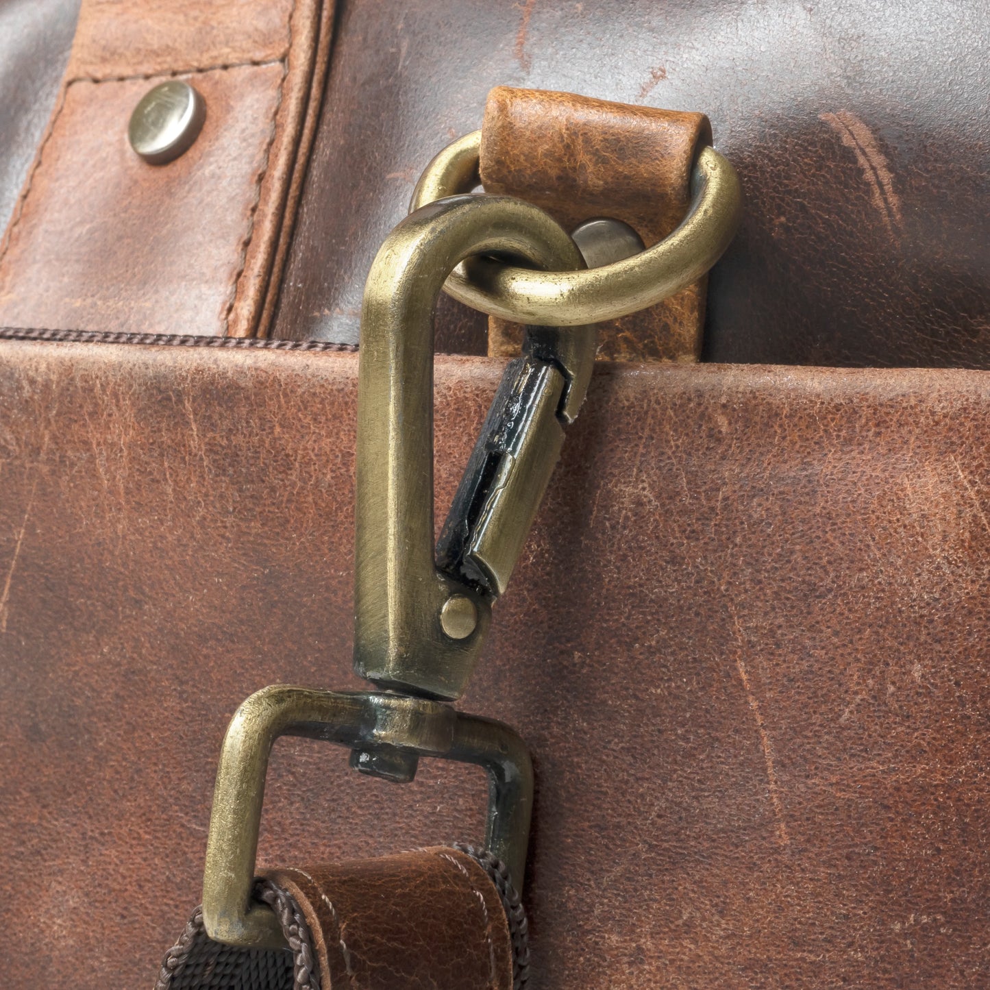 premium full-grain leather briefcase