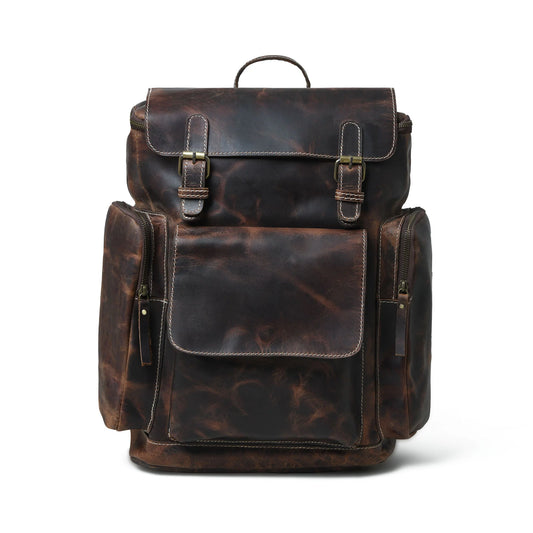 Rucksack Brown Leather Backpack