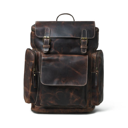 Rucksack Brown Leather Backpack