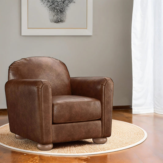 Huston Leather Accent Chair