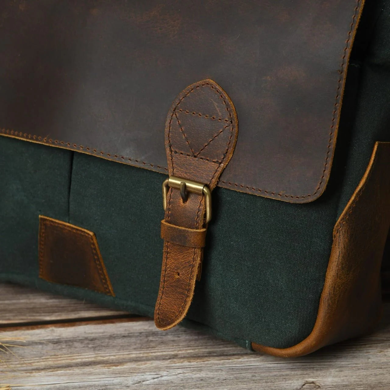 Urban Canvas Leather Briefcase