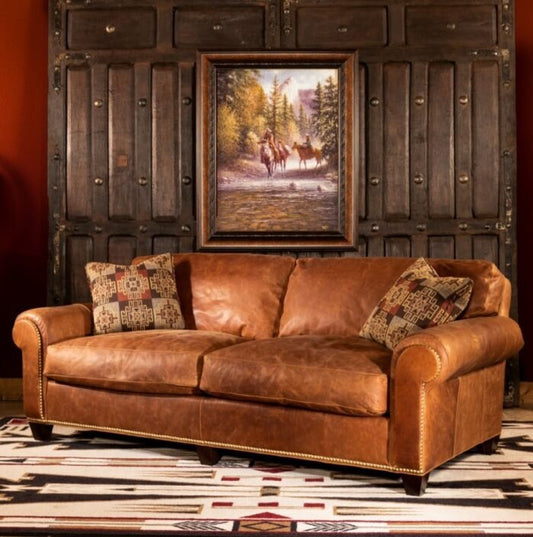 Jaipur Leather Sofa