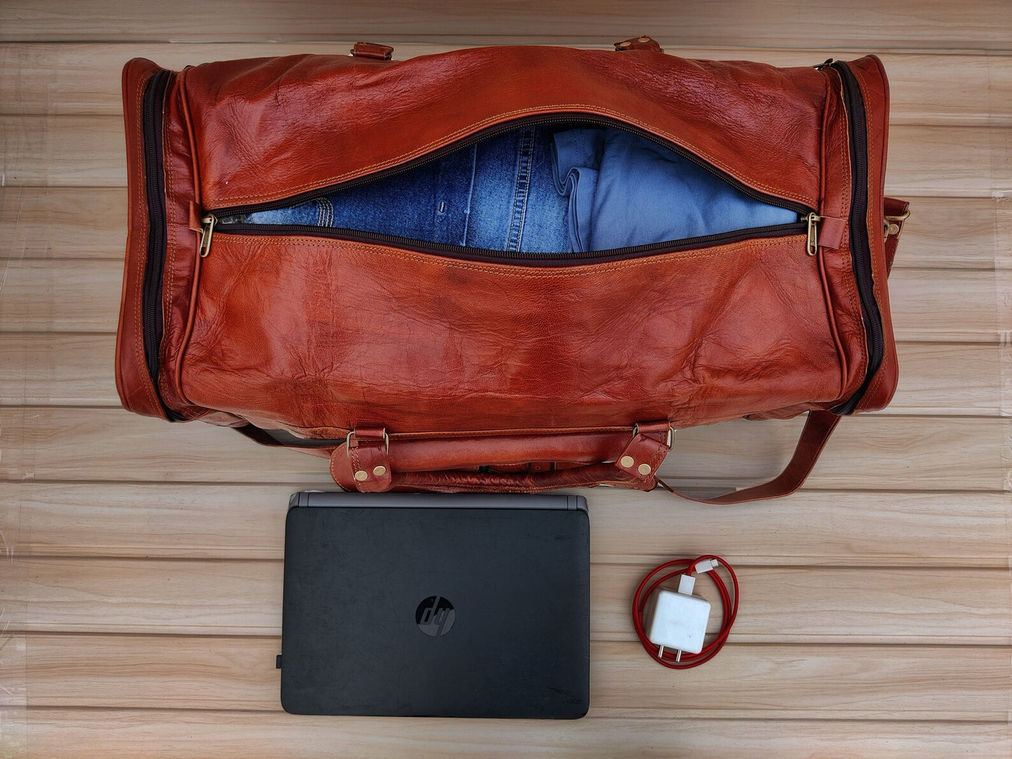 Godzi LeatherLuxe Duffle Bag