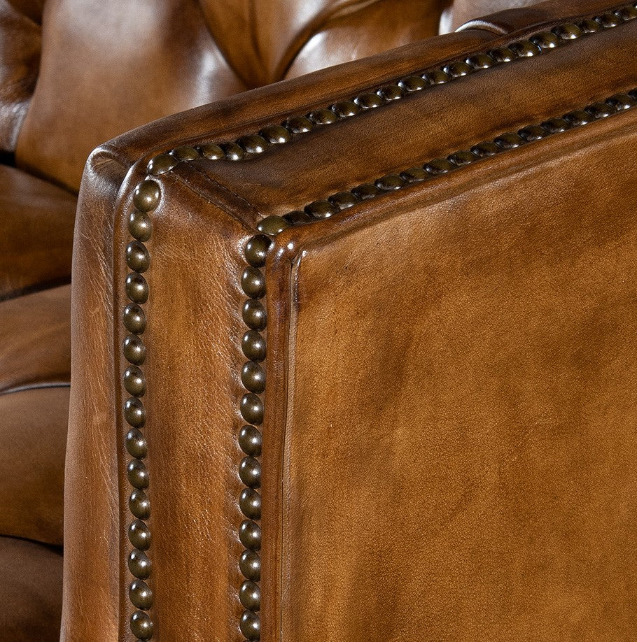 Madrid Tufted Leather Sofa