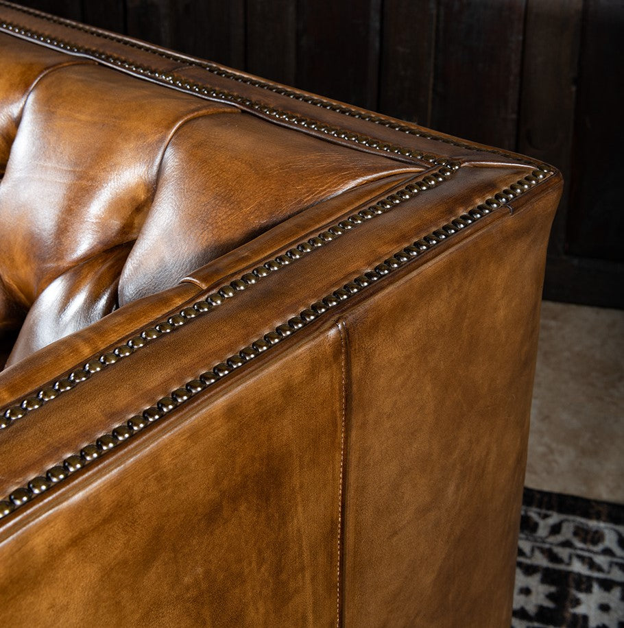Madrid Tufted Leather Sofa