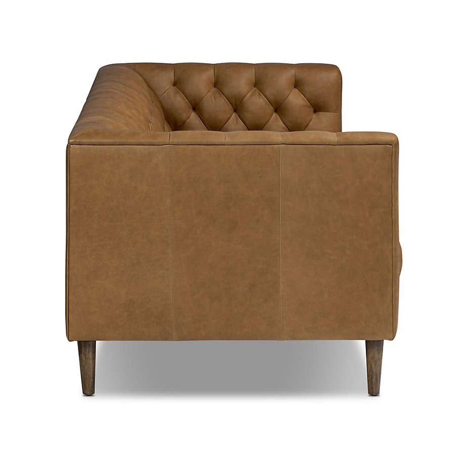 Viola Luxury Chesterfield Leather 4- Seater Sofa