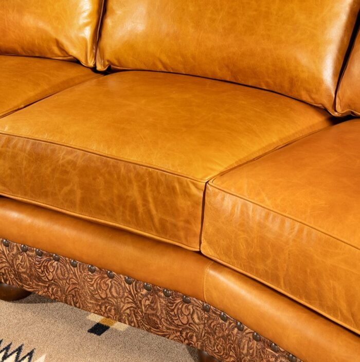 Lucerne Curved Leather Sofa