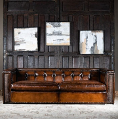 Trieste Architect Leather Sofa