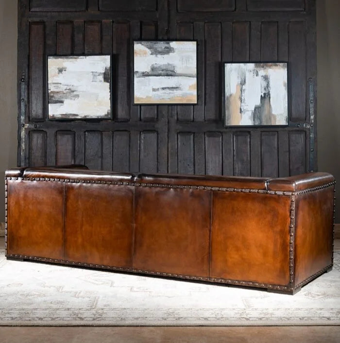 Trieste Architect Leather Sofa